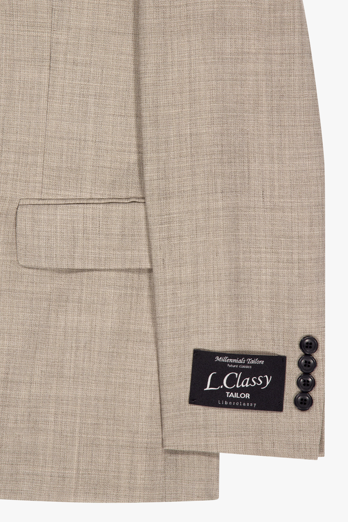 ����Ŭ����, [26SS] LMM11772 TAILOR LINE, ���Ϸ����� �������̴� ��ġƮ���� ����ư �̱� ��Ʈ